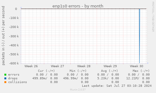 enp1s0 errors