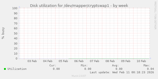 Disk utilization for /dev/mapper/cryptswap1